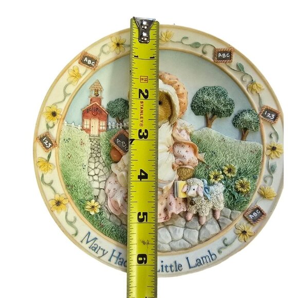 Vtg Cherished Teddies Mary Had A Little Lamb Plate Nursery Rhymes Collection - Picture 6 of 10